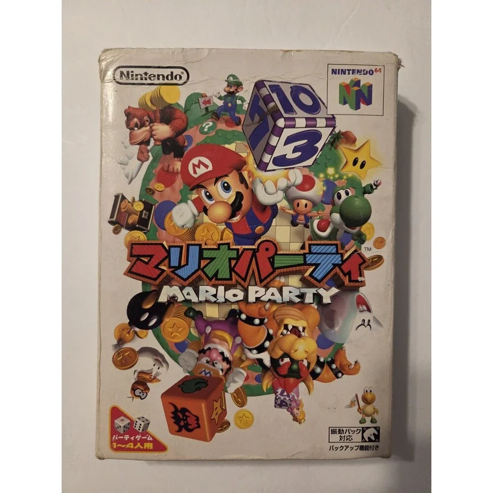 Nintendo 64 Mario Party CIB Manual Game Indert Japanese N64 1998 USA Seller